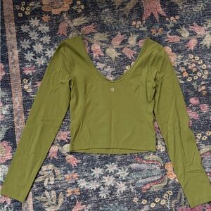 Lululemon Athletica Green Long Sleeve Top